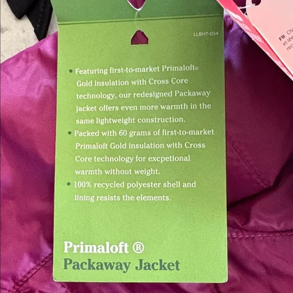 LL BEAN Primaloft Packaway Vest- Womens Small Rich Berry - Picture 11 of 13